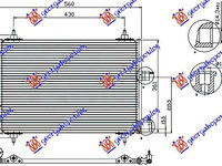 Radiator Ac/ 1 9-2 0 Diesel(52x36x1 6) - Citroen Xsara 2000 , 6455y9