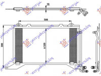 Radiator Ac/ 2 0compr-2 0-2 2cdi (57x32) - Mercedes E Class (W210) 1999 , 2108300370