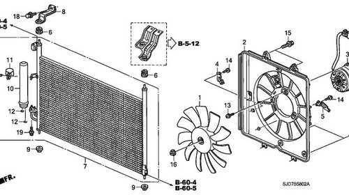 RADIATOR Ac/ 2.2 CTDi (62*36,7*16) HONDA FRV 