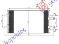 RADIATOR AC 2.5 CDTi (69x39) - NISSAN PRIMASTAR 06-16, NISSAN, NISSAN PRIMASTAR 06-16, 081606430