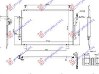 RADIATOR AC 2.5 HYBRID - 3.5 BENZINA (715x461), NISSAN, NISSAN PATHFINDER (R52) 12-, 587006400