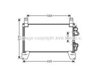 Radiator AC 2.9 TD DIESEL (655x453x16) SSANGYONG REXTON 04-10