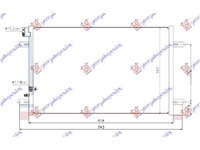 Radiator Ac 3.0 Tfsi-3.2-4.2 Fsi-5.2 (S6) Benzina-2.7-3.0 Tdi Diesel (658x393x16) pentru Audi a6 08-10