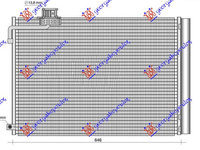 RADIATOR AC 5.5 - 6.2 AMG BENZINA (642x428x12), MERCEDES, MERCEDES E CLASS (W212) 09-13, 022306410