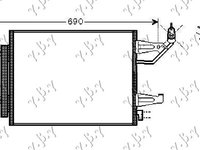 RADIATOR Ac/(52x37,5) (TOATE MDLE.) - MITSUBISHI COLT 05-08, MITSUBISHI, MITSUBISHI COLT 05-08, 021806400