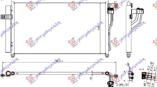 RADIATOR Ac/ (61x35) 1.4i-1.6i 16V - HYUNDAI 