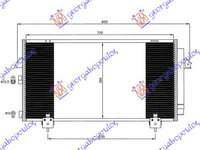 RADIATOR Ac/ (73x37.7) - TOYOTA RAV 4 (XA20) 00-05, TOYOTA, TOYOTA RAV 4 (XA20) 00-05, 014806400