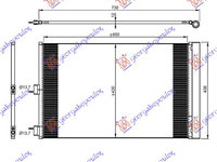 RADIATOR AC A 45 AMG (65x43x12) - MERCEDES A CLASS (W176) 12-15, MERCEDES, MERCEDES A CLASS (W176) 12-15, 528106410