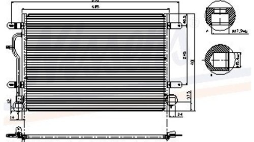 RADIATOR AC AUDI A4 AN FAB 01- 05 -produs nou