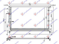 Radiator Ac/ Benzina-Diesel 06- (730x480x16) - Audi A8 2002 , 4e0260403q