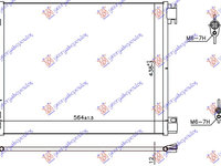 RADIATOR AC BENZINA /DIESEL (564x438x12) - RENAULT MEGANE H/B-S.W. 15-, RENAULT, RENAULT MEGANE H/B-S.W. 15-19, 673506400