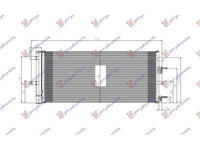 Radiator Ac Benzina-Diesel (638x535x12)-Ford S-Max 15-pentru Ford S-Max 15-