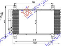 Radiator Ac/ Benzina-Diesel (640x320x16) - Mazda 6 2008 , Gsyd-61-48za