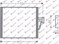 RADIATOR AC BENZINA - DIESEL 97-04 (47x43,2), BMW, BMW SERIES 5 (E39) 96-02, 058206410