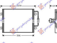 RADIATOR Ac/ BNZ./DSL (54x38.5) - RENAULT MEGANE COUPE-CABRIO 99-02, RENAULT, RENAULT MEGANE COUPE-CABRIO 99-02, 017406420