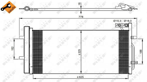 Radiator AC Clima Audi Q3 8U 2011 2012 2013 2014 Crossover 350029 11-541-732