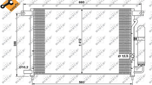 Radiator AC Clima Chevrolet Aveo T250 (faceli