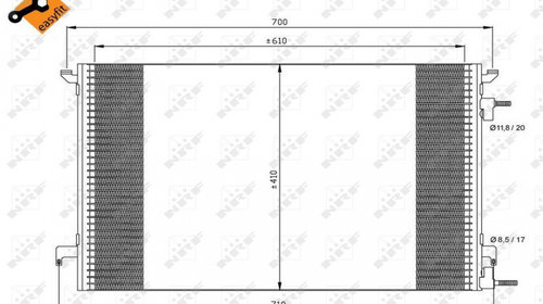 Radiator AC Clima Opel Vectra C 2002 2003 2004 2005 Sedan 4-usi 1.9 CDTi MT (120 hp) 35467 11-541-938