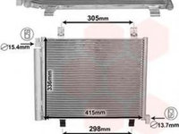 Radiator ac (CONDENSER 1.0i -12V (44.7x33.7x1.6) ) SEAT Mii 12- SKODA CITIGO 12-17 VW UP 12 cod 1S0820411B