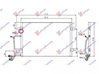 Radiator Ac/ -Diesel (94-96) (56 5x42) - Vw Passat 1997 , 8d0260401a