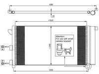 RADIATOR AC fiat panda dupa an fab 2003- produs nou