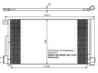 Radiator ac fiat punto dupa an fab 99 - produs nou