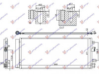 Radiator Ac/ Hybrid (635x400x16) - Opel Ampera 2011 , 1850193