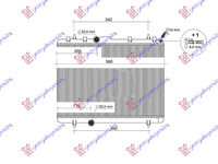 Radiator +/-AC manual,motorina CITROEN C5 04-08 CITROEN C5 08-16 PEUGEOT 407 04-10 Cod 1330.J9 , 1330.V3