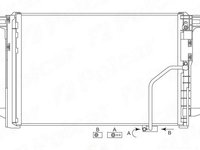 Radiator ac MERCEDES E-CLASS w212 dupa an fab 2008