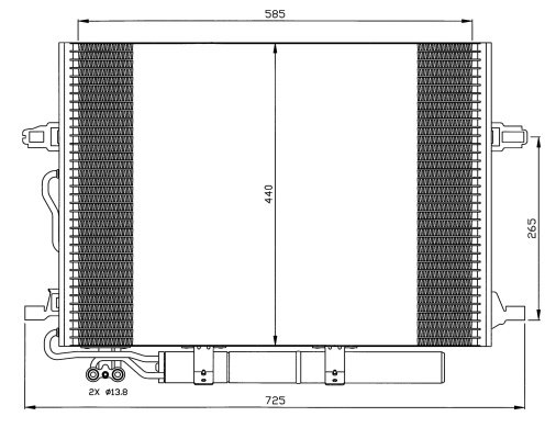 RADIATOR AC MERCEDES W211 CLASA E dupa an fab 2002