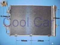 Radiator ac opel astra h benzina - produs nou