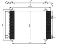 RADIATOR AC PEUGEOT 307 - produs nou