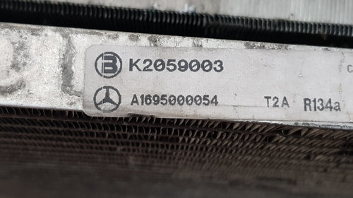 Radiator AC+radiator apa Mercedes A-CLASS W169 1.5 benzina cod: A1695000054,A1695000303