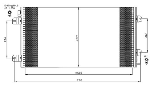 RADIATOR AC renault master 2. produs nou