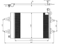 RADIATOR AC vw fox - produs nou