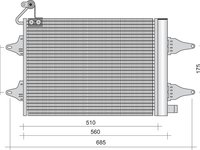 Radiator ac VW POLO dupa an fab 01- PRODUS NOU