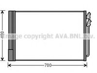 Radiator aer conditionat BMW Seria 5 Touring (F11) (2010 - 2016) AVA QUALITY COOLING BWA5370D