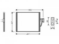 RADIATOR AER CONDITIONAT BMW SERIE 5 E39 1995->2003 Radiator aer conditionat benzina/ diesel 1997->2004 (47x43,2) PIESA NOUA ANI 1995 1996 1997 1998 1999 2000 2001 2002 2003