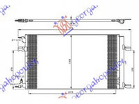 RADIATOR AER CONDITIONAT CHEVROLET CRUZE 2013-> Radiator aer conditionat 1.4-1.6TURBO-1.7-2.0CDTi 63,5x39,5 PIESA NOUA ANI 2013 2014 2015 2016 2017 2018