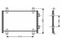 RADIATOR AER CONDITIONAT CITROEN JUMPER 2002->2006 Radiator aer conditionat benzina/ diesel (53,7x34x16) ->2004 PIESA NOUA ANI 2002 2003 2004 2005 2006