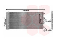 RADIATOR AER CONDITIONAT DACIA DUSTER 04.2010->2016 Radiator aer conditionat 1.5 DCi (62x32,5) PIESA NOUA ANI 2010 2011 2012 2013 2014 2015 2016 2017