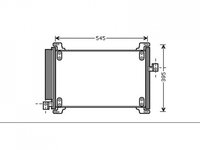 RADIATOR AER CONDITIONAT FIAT MULTIPLA 1999->2010 Radiator aer conditionat 1.6 16V (53.5x34x1.6) PIESA NOUA ANI 1999 2000 2001 2002 2003 2004 2005 2006 2007 2008 2009 2010