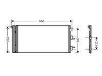 RADIATOR AER CONDITIONAT FIAT PANDA 2003->2011 Radiator aer conditionat benzina ->2006 si diesel toate modelele (57x32) PIESA NOUA ANI 2003 2004 2005 2006 2007 2008 2009 2010 2011