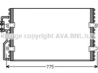 Radiator aer conditionat FIAT ULYSSE (220) (1994 - 2002) AVA QUALITY COOLING CN5093