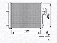 Radiator aer conditionat FORD GALAXY (WA6) (2006 - 2015) MAGNETI MARELLI 350203645000