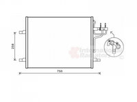 RADIATOR AER CONDITIONAT FORD KUGA 2008->2013 Radiator aer conditionat 2,0 TDCi - 2,5i turbo (58.6x47) PIESA NOUA ANI 2008 2009 2010 2011 2012 2013