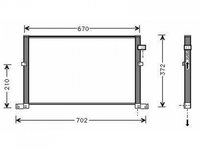 RADIATOR AER CONDITIONAT FORD MONDEO 3 2000->2007 Radiator aer conditionat 2002-> tote modelele /DS (63x36x1.7) PIESA NOUA ANI 2000 2001 2002 2003 2004 2005 2006 2007