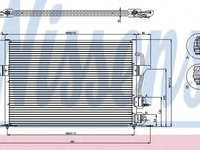 Radiator aer conditionat FORD MONDEO Mk II limuzina (BFP) (1996 - 2000) NISSENS 94308