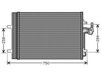 RADIATOR AER CONDITIONAT FORD S-MAX 2006->2014 Radiator aer conditionat benzina/ diesel (59x47x1,6) PIESA NOUA ANI 2006 2007 2008 2009 2010 2011 2012