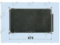 RADIATOR AER CONDITIONAT HONDA ACCORD 2003->2008 Radiator aer conditionat (65.3x35.6x1,6) SDN PIESA NOUA ANI 2003 2004 2005 2006 2007 2008